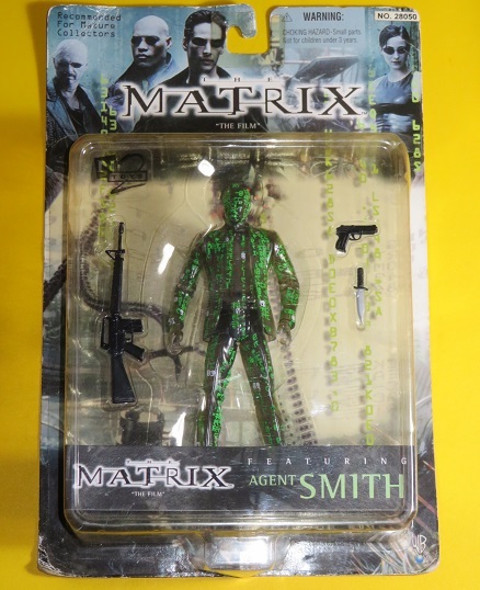 * new goods ( package pain equipped ) 1999 year made N2TOYS MATRIX Matrix action figure (AGENT SMITH clear e-jento* Smith )