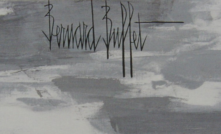 ベルナール・ビュフェ「ぺロス＝ギレック」　 希少画集・額装画、日本製新品額縁、状態良好、送料無料_画像5