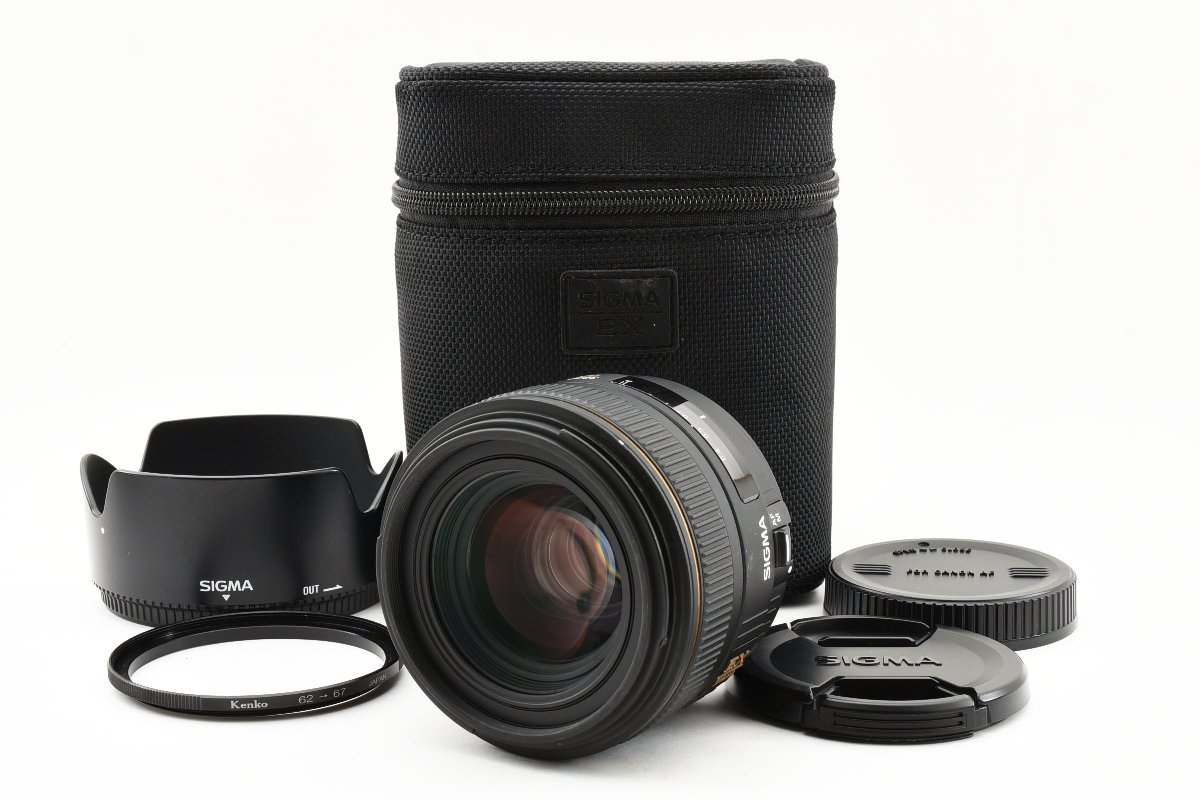 Sigma 30mm f/1.4 EX DC HSM Canon EFマウント [美品] レンズフード レンズケース レンズフィルター付き