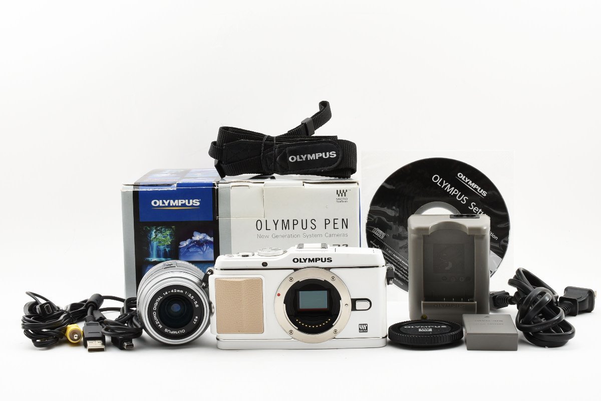 9001円 Olympus PEN E-P3 ホワイト + 14-42mm II R レンズキット 9001円 Olympus PEN E-P3 ホワイト + 14-42mm II R レンズキット