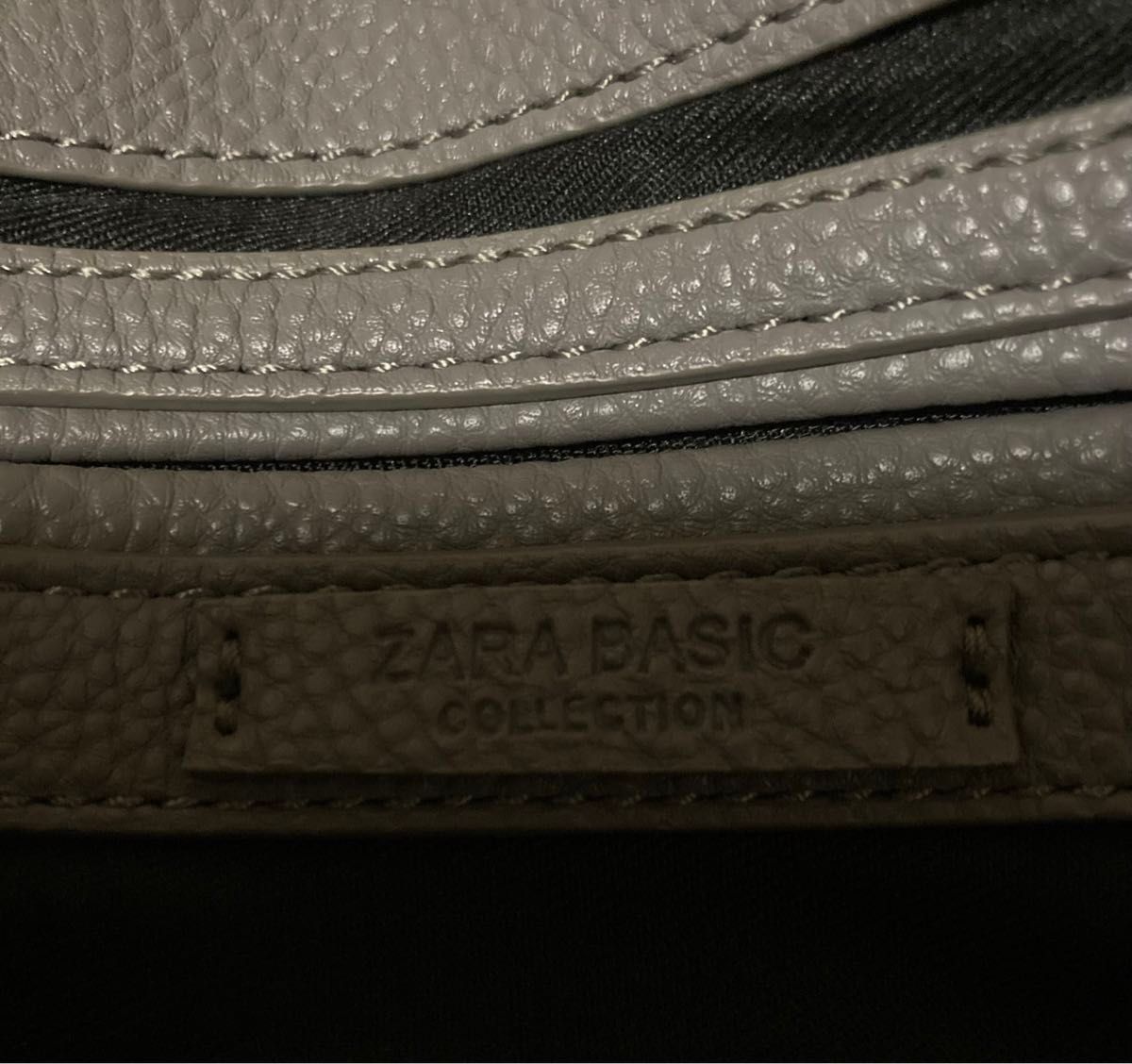 ZARA●ザラ●レディースハンドバッグ●ビジネスバッグ●グレー●レザー●キーリング付き●A4ファイル可能