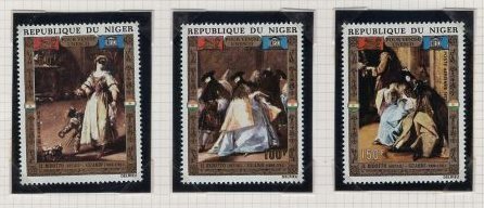 UNESCObe varnish . settled stamp *gabon also peace country 3 sheets *nije-ru also peace country 4 sheets * unused *L-16