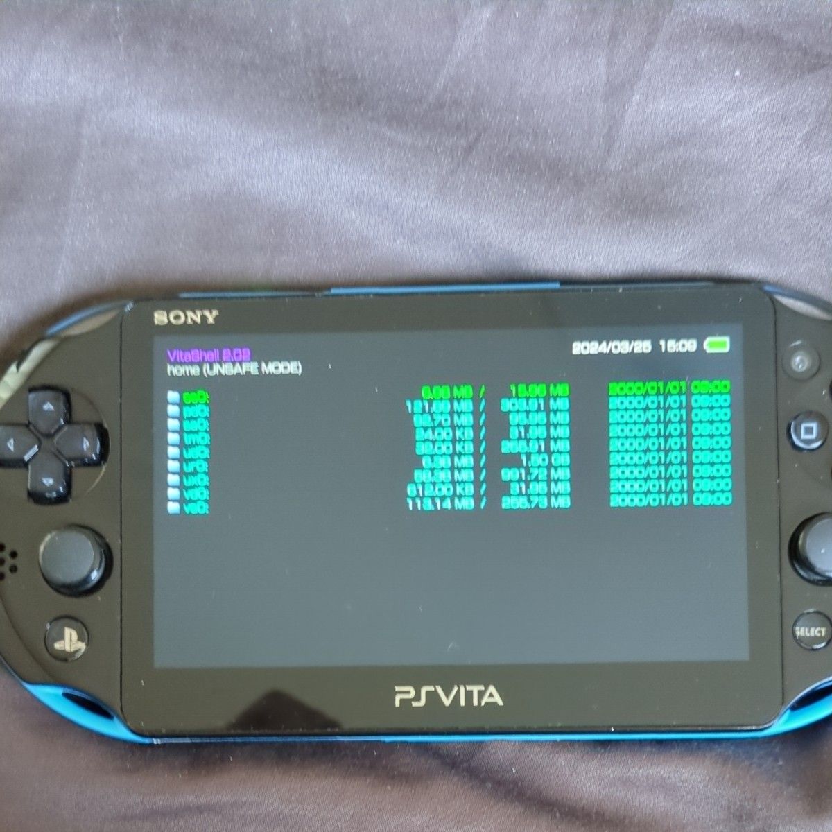 最終値下げ Henkaku済み PlayStation Vita PCH-2000 ZX18 ブルー/ブラック ※充電器付き