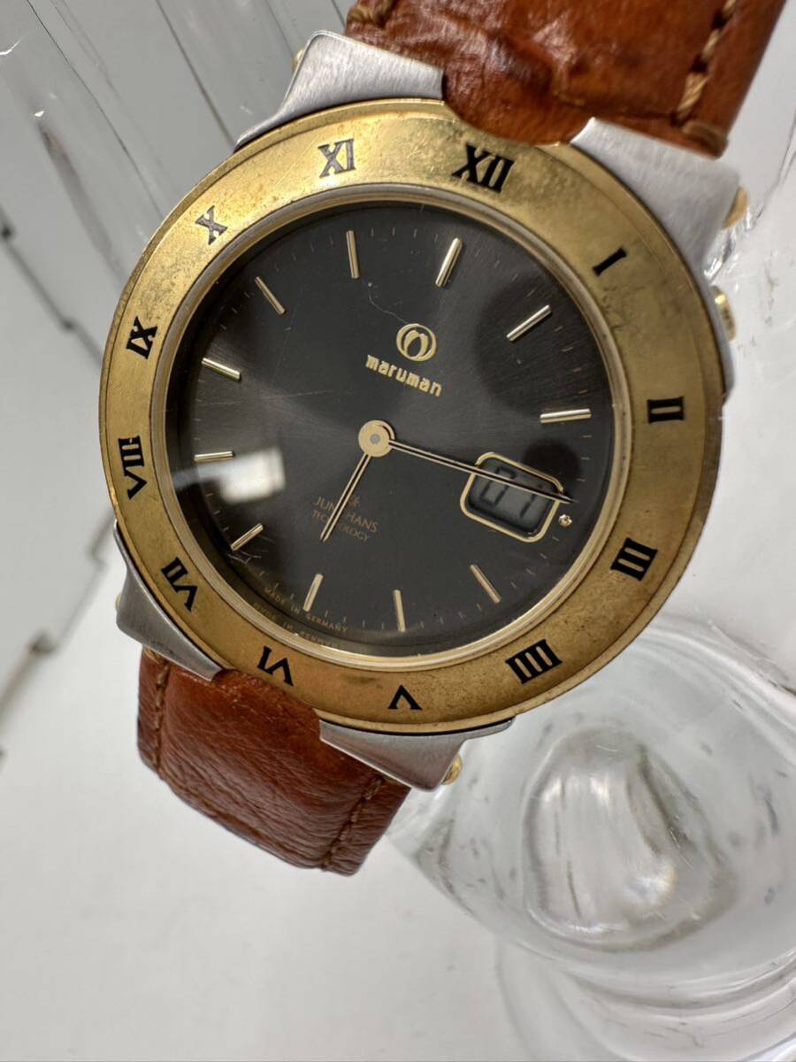 【maruman】クォーツ 腕時計 MJW001 アンティーク 希少　電波時計　中古品　90-7_画像1