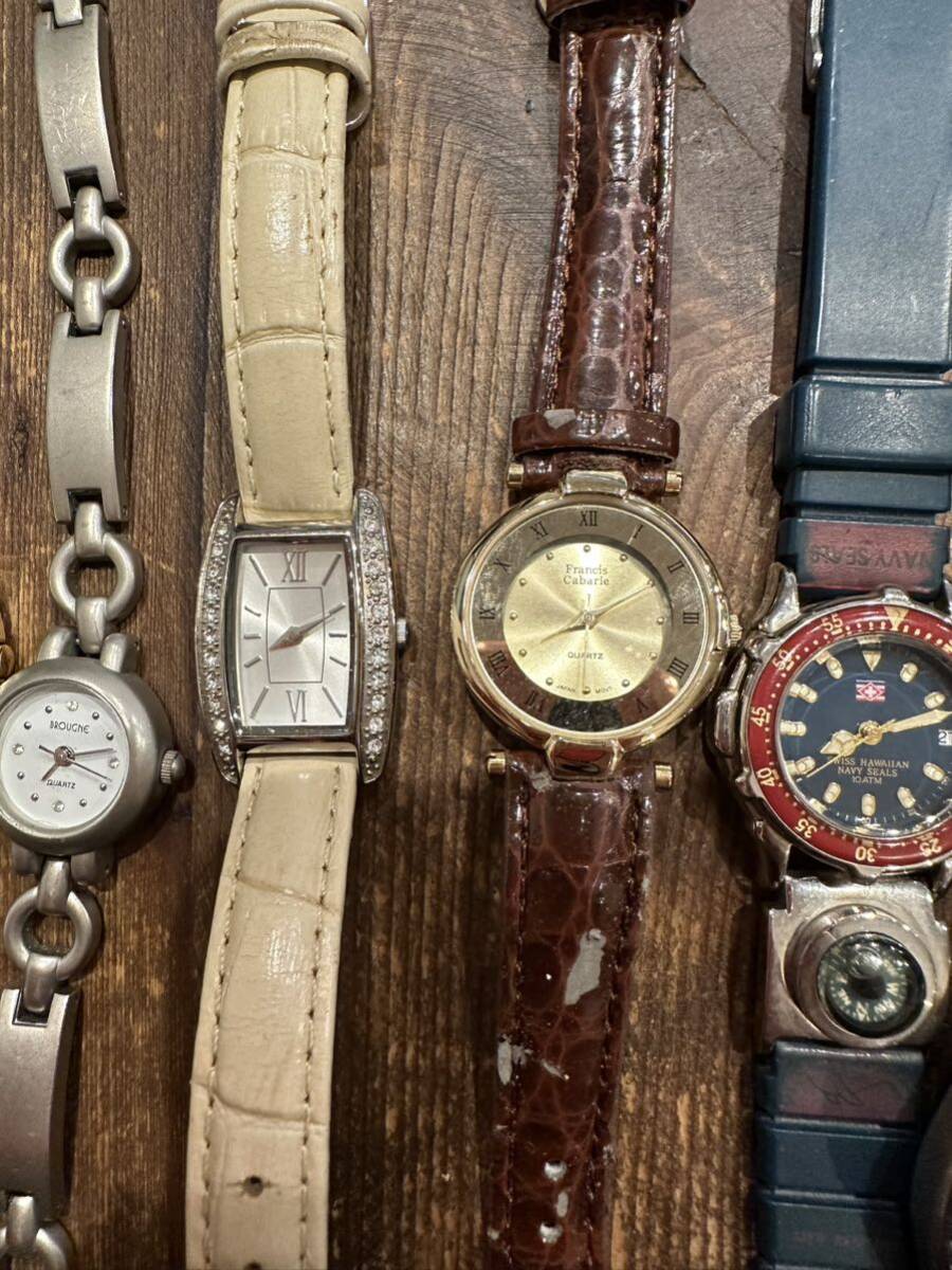 【ブランドメーカー】クォーツ 腕時計 いろいろ10点セット 中古品　ジャンク　不動　わけあり　⑥_画像3