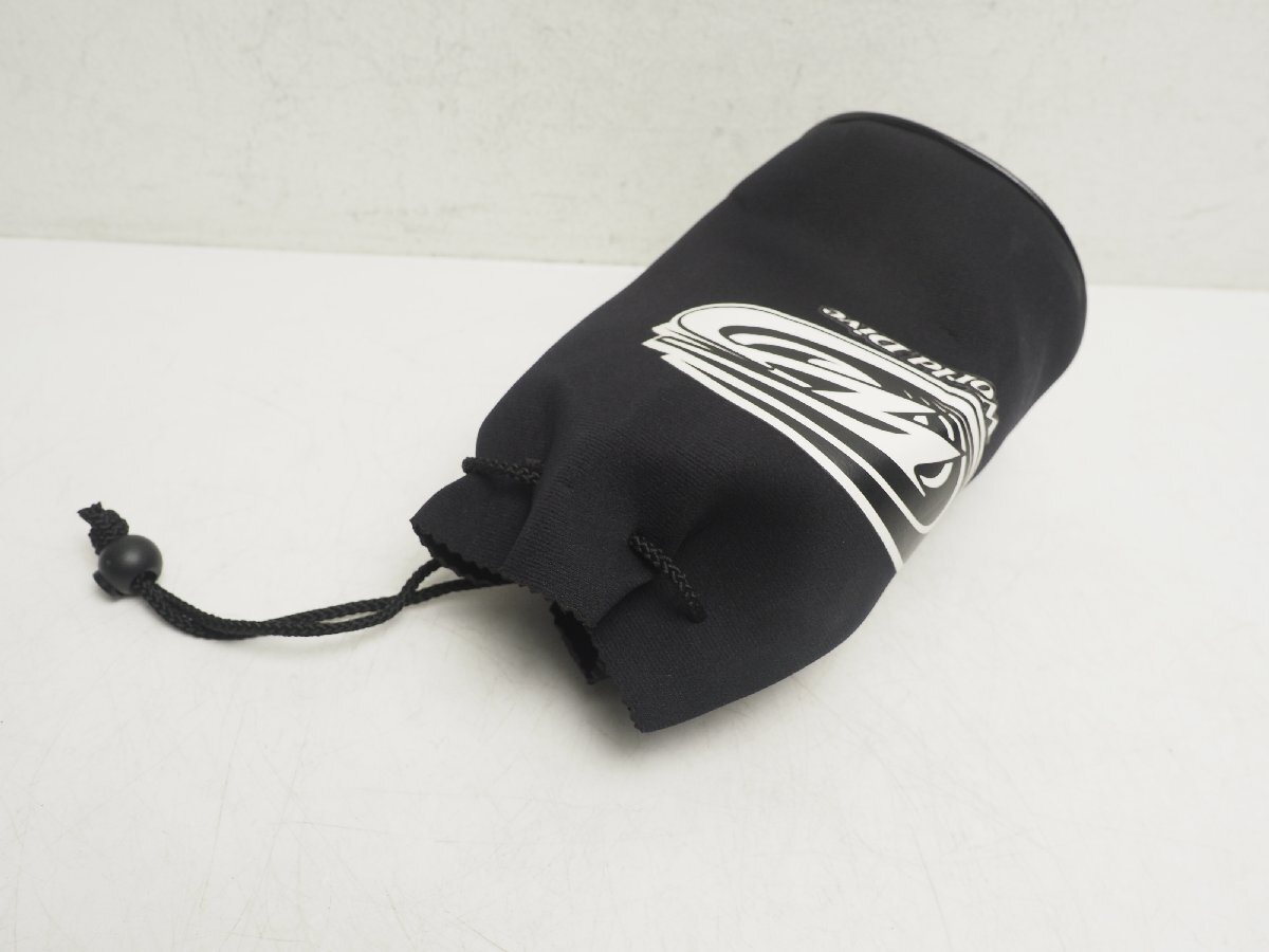 USED WorldDive ワールドダイブ ネオプレーン製小物ポーチ 巾着袋 サイズ:W12×H20×12cm 衝撃保護に ランク:AA ダイビング[VV58280]の画像2