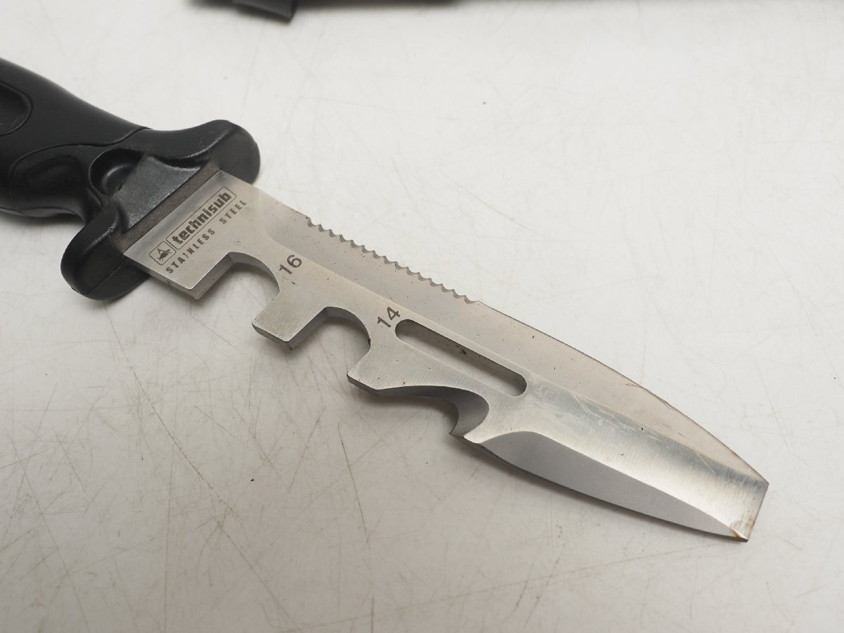 TECHNISUB technni вспомогательный DIABLO дайвер нож Hammer имеется нержавеющая сталь разряд :A общая длина 263mm лезвие миграция 125mm [3FB-58385]