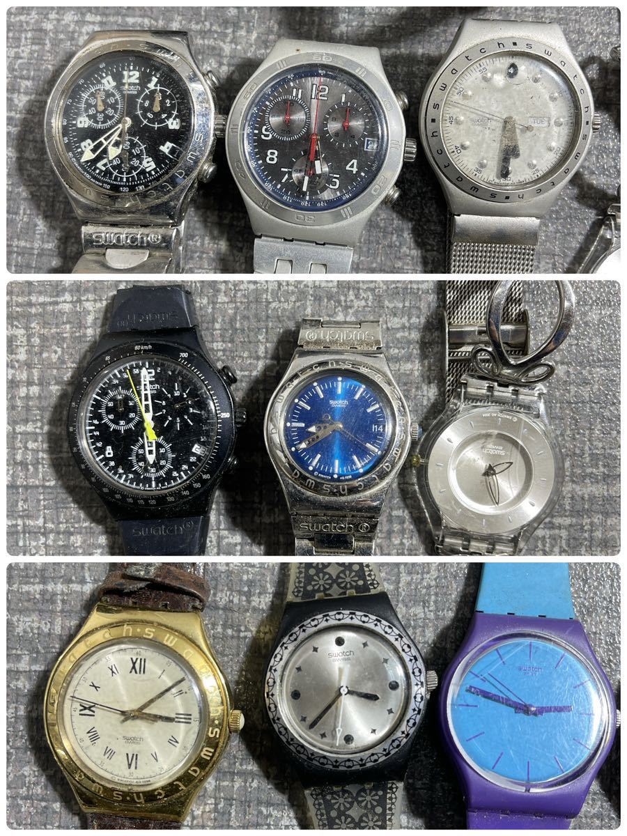 SWATCH Q&Q腕時計 25個 クォーツ デジタル 中古 ジャンク③の画像3