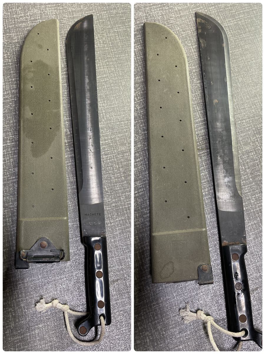 希少！U.S.軍官給品・Ontario US Made Machete US 1991 マチェット・ブッシュ用ナタ 全長59cm 中古の画像1