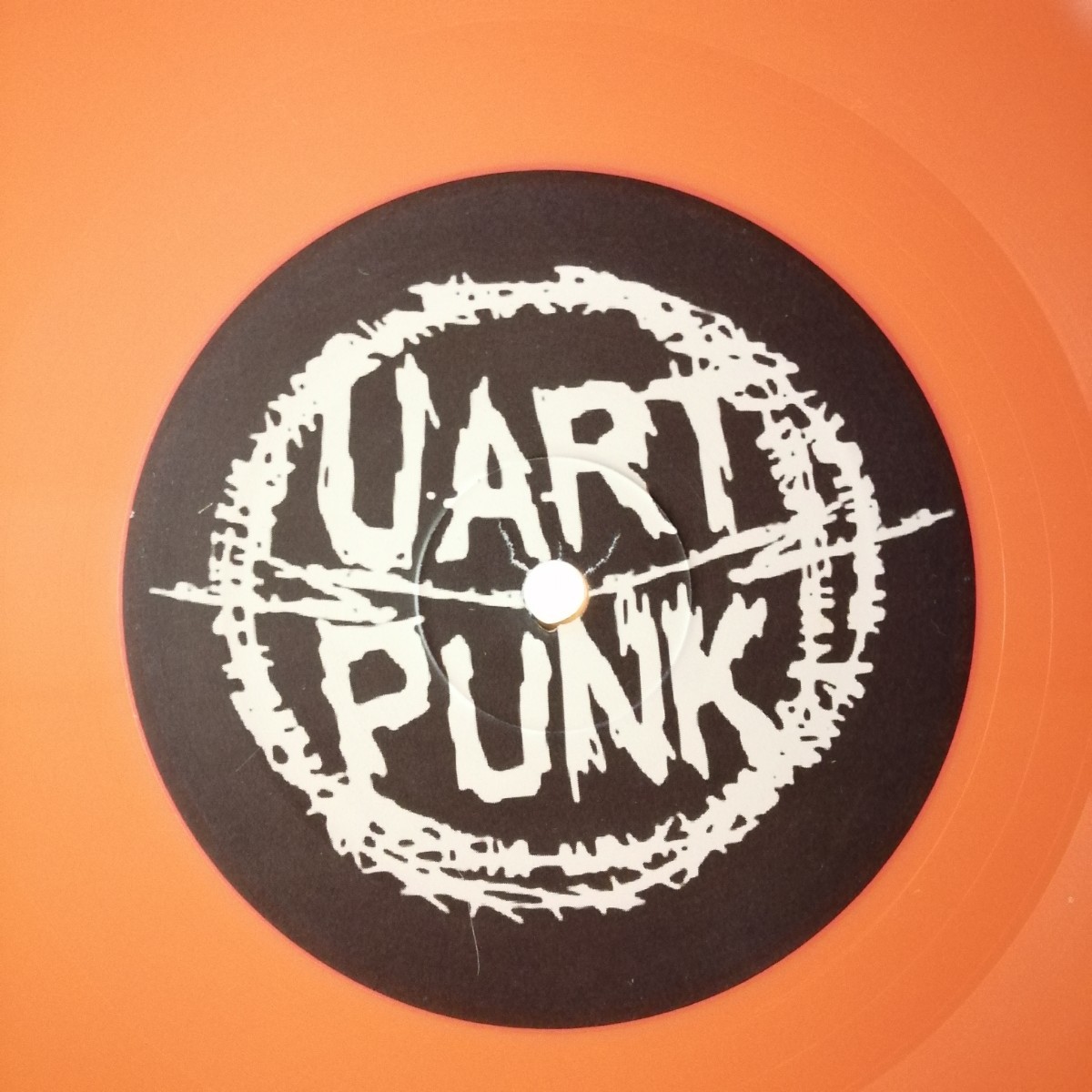 D03 中古LP 中古レコード　UART PUNK demo 81 + live 82 オレンジビニール　イタリア盤　ハードコア　パンク　_画像7