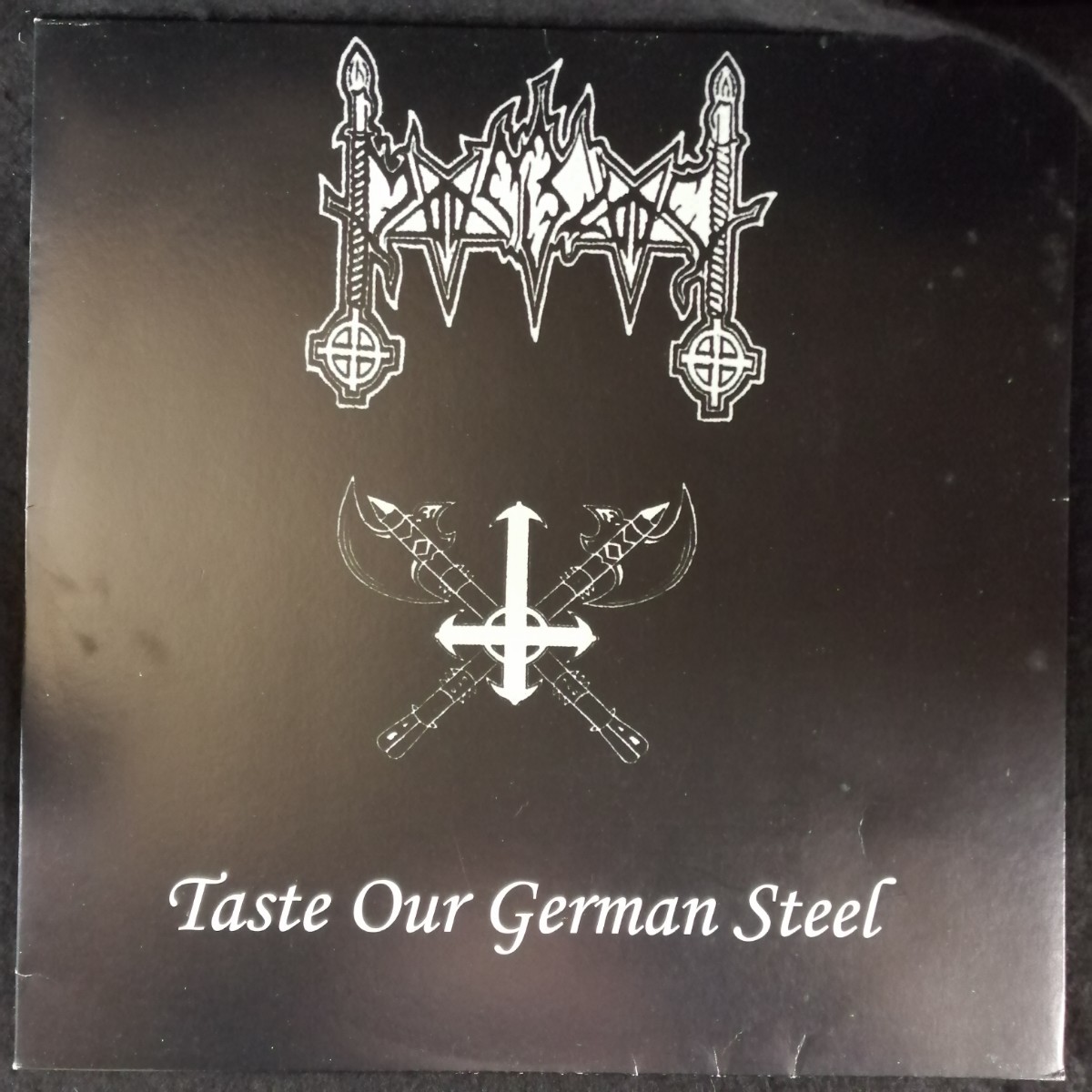 D03 中古LP 中古レコード　MOONBLOOD taste our german steel ブラジル盤　100枚限定　ドイツ　ブラックメタル_画像1