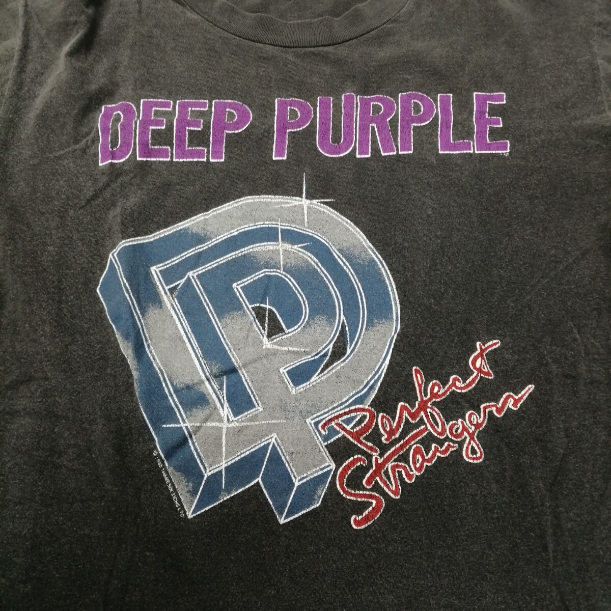 D03 バンドTシャツ　ディープパープル　ヴィンテージ　シングルステッチ　DEEP PURPLE japan tour 1985_画像3