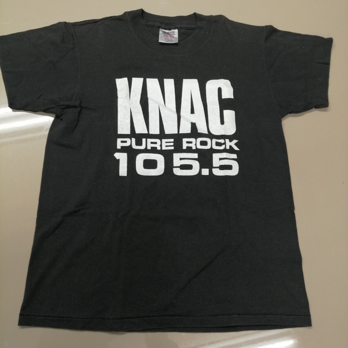 D03 バンドTシャツ　関連　KNAC pure rock 105.5 　ヴィンテージ　シングルステッチ　ラジオ_画像1