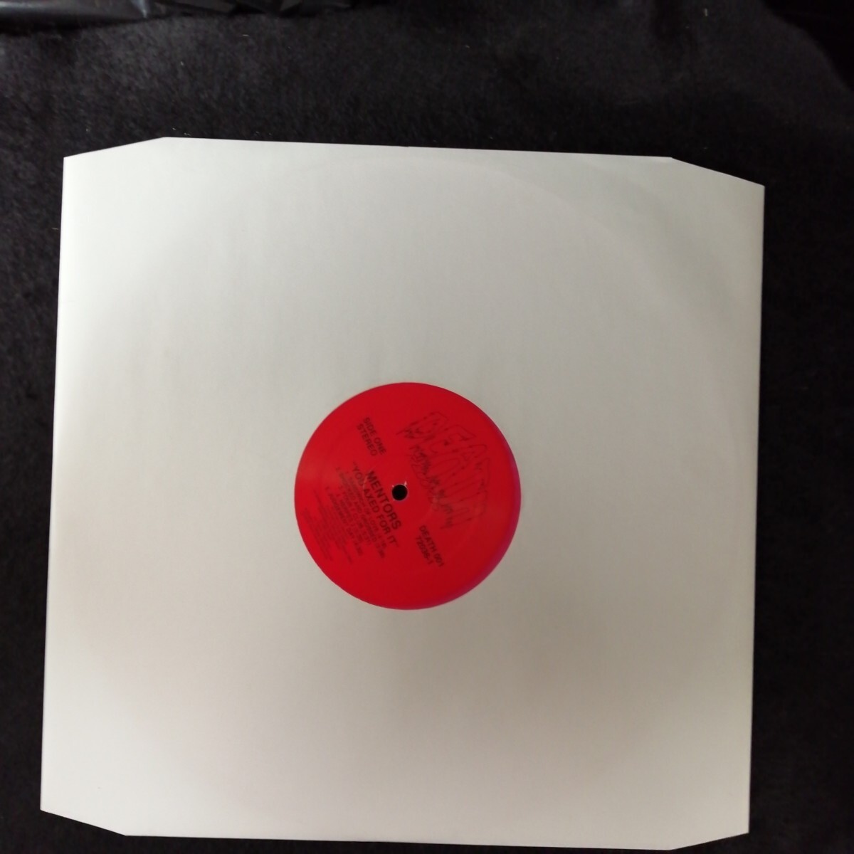 D03 中古LP 中古レコード　MENTORS you axed for it! 　US盤　ピンクマーブルビニール+7inch ボーナスディスク付き500枚限定　HRHM _画像5