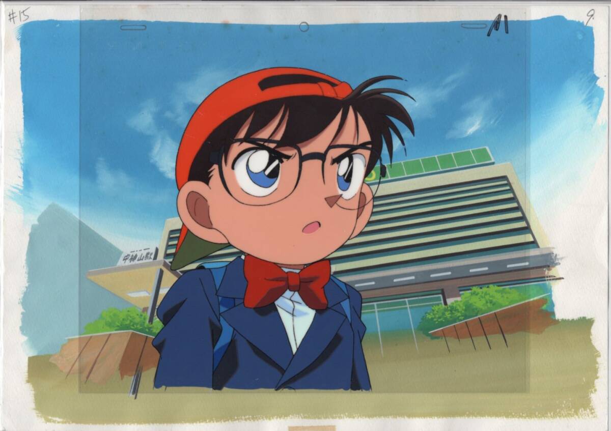  Detective Conan autograph background . cell picture 13 # original picture antique picture illustration 