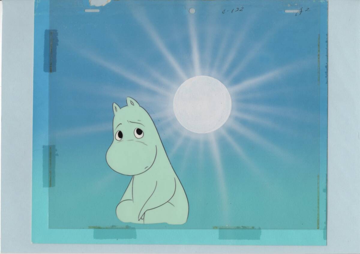  Moomin autograph background . cell picture 12 # original picture antique picture illustration 