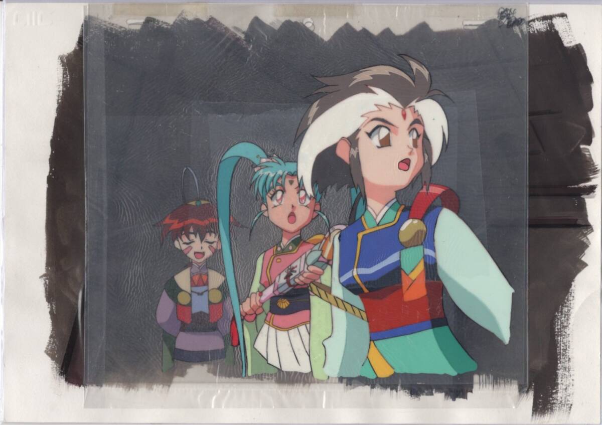  Tenchi Muyo autograph .. background . cell picture 15 # original picture antique picture illustration 