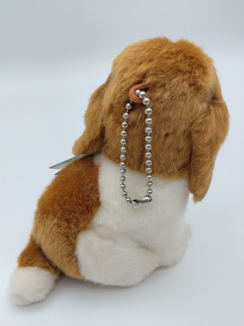 AURORA classic オーロラ クラシック 犬 バセット ハウンド Basset Hound ぬいぐるみ キーチェーン お座り ハンドクラフト stuffed animal_画像4