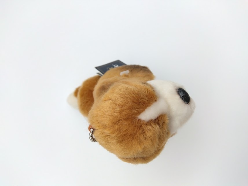 AURORA classic オーロラ クラシック 犬 バセット ハウンド Basset Hound ぬいぐるみ キーチェーン お座り ハンドクラフト stuffed animal_画像5