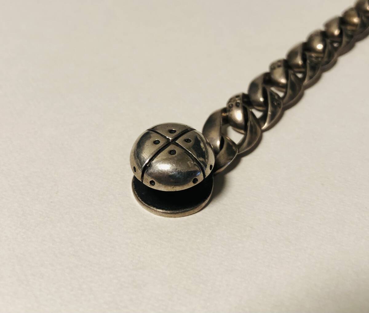 美品 幅太 シルバー925 ブレスレット 13mm 20.5cm程度 スターリングシルバー sterling_画像6