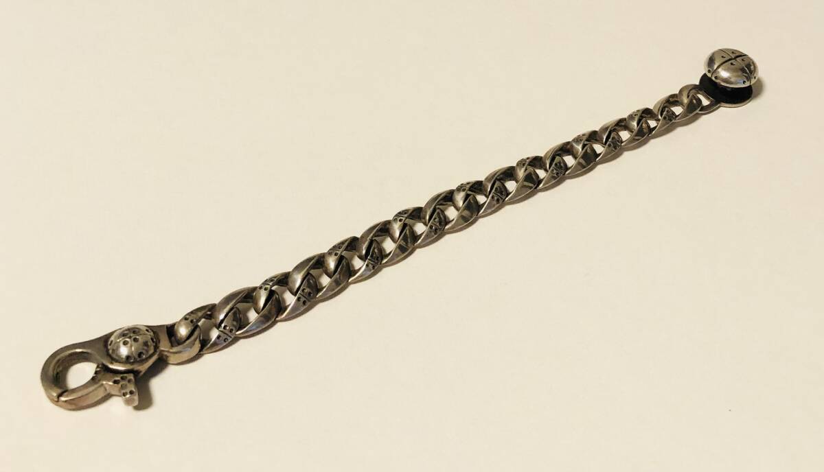 美品 幅太 シルバー925 ブレスレット 13mm 20.5cm程度 スターリングシルバー sterling_画像3