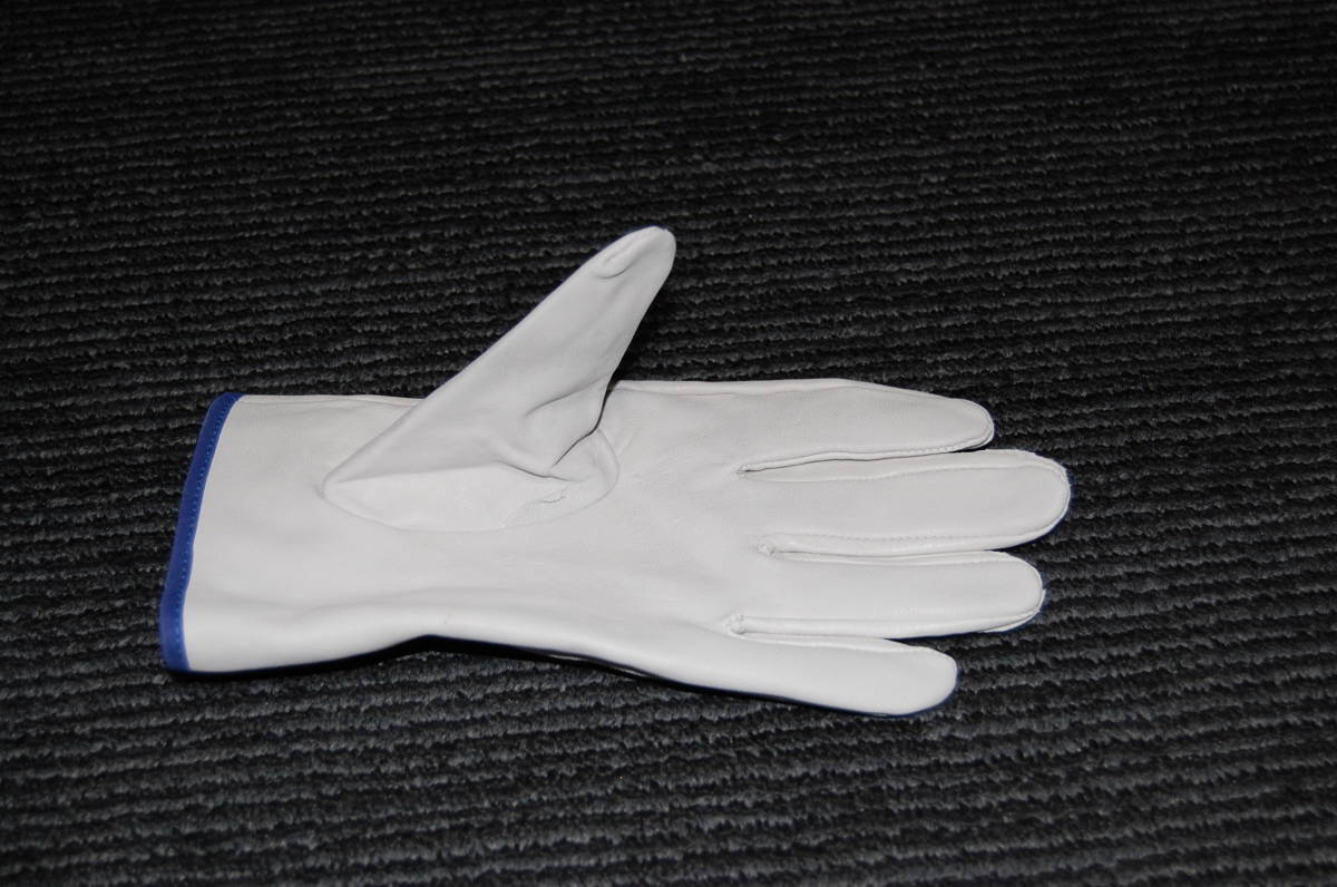 山羊革クレスト革手袋 Lサイズ白マジック（アテ無し）タイプ【10双】_画像3