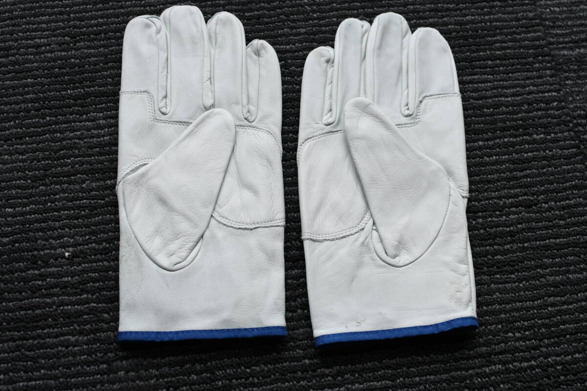 牛革クレスト革手袋 LLサイズ白マジック（当て付）のタイプ【10双】_画像2