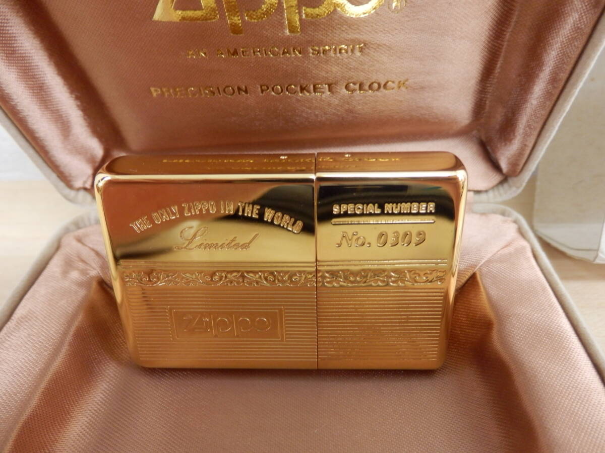 【53998】◆保管現状品　Zippo　CLOCK　ジッポ　クロック　特別限定品　通しナンバー付き　No309_画像4