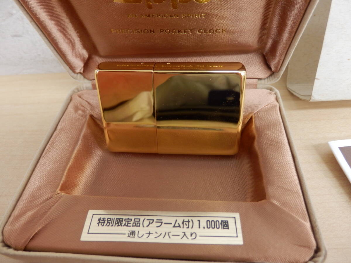 【53998】◆保管現状品　Zippo　CLOCK　ジッポ　クロック　特別限定品　通しナンバー付き　No309_画像5