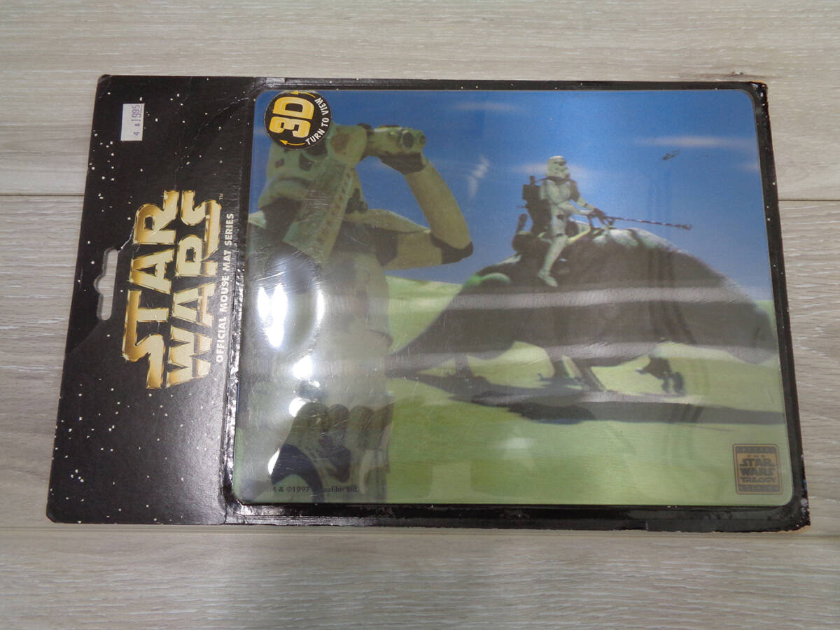 スターウォーズ マウスパッド 3D ビンテージ 新品 未開封_画像1