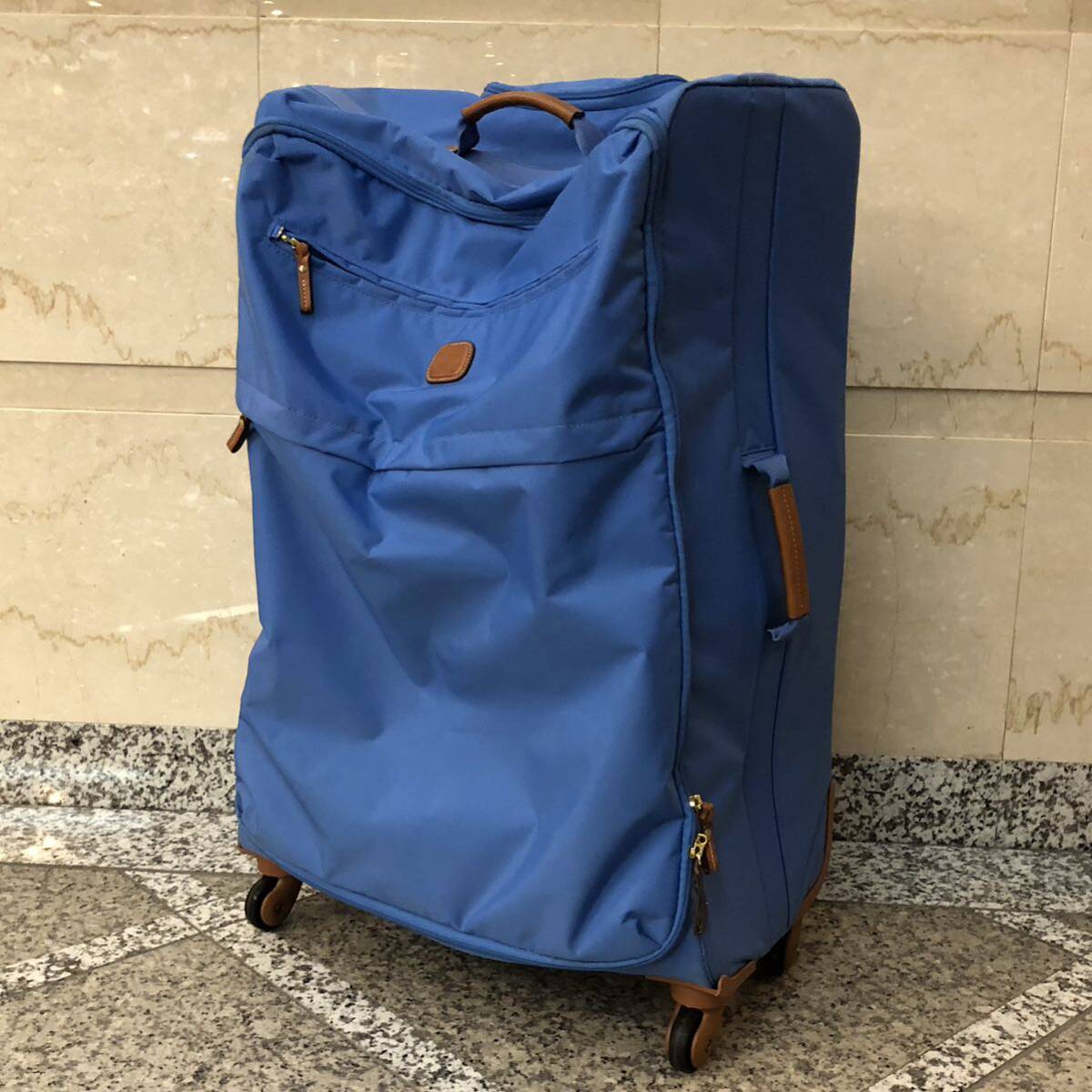 定価4.4万 BRIC'S ブリックス BELLAGIO 4輪 スーツケース キャリーケース ソフト 2.8kg 青/BLUE X-TRAVEL/トラベルバック/旅行鞄/カバンの画像1