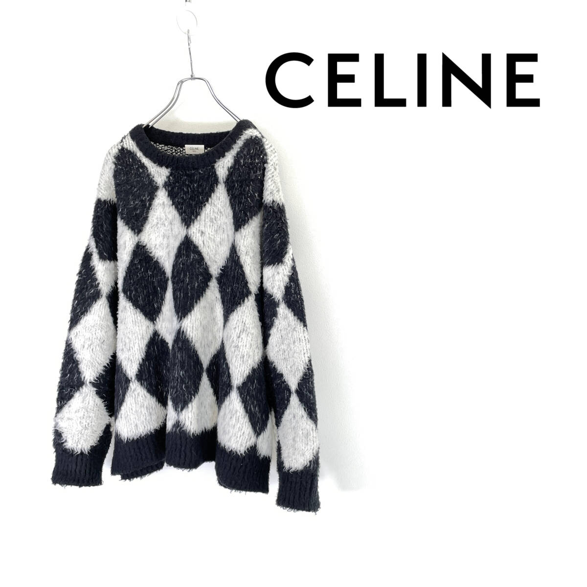 2023SS CELINE Celine Surf style a-ga il Voxy knitted size S 2AF46974T 0304445