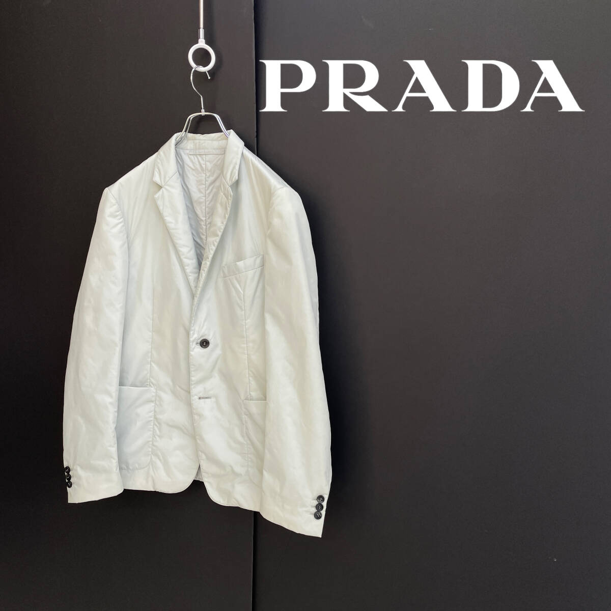 PRADA SPORT プラダ スポーツ ナイロン テーラード ジャケット size 50 　00311570_画像1