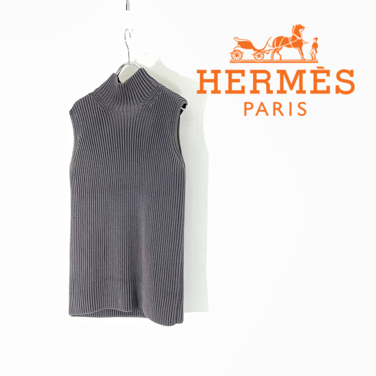 HERMES by Martin Margiela エルメス マルタン マルジェラ期 ニットベスト size XS 0326_画像1