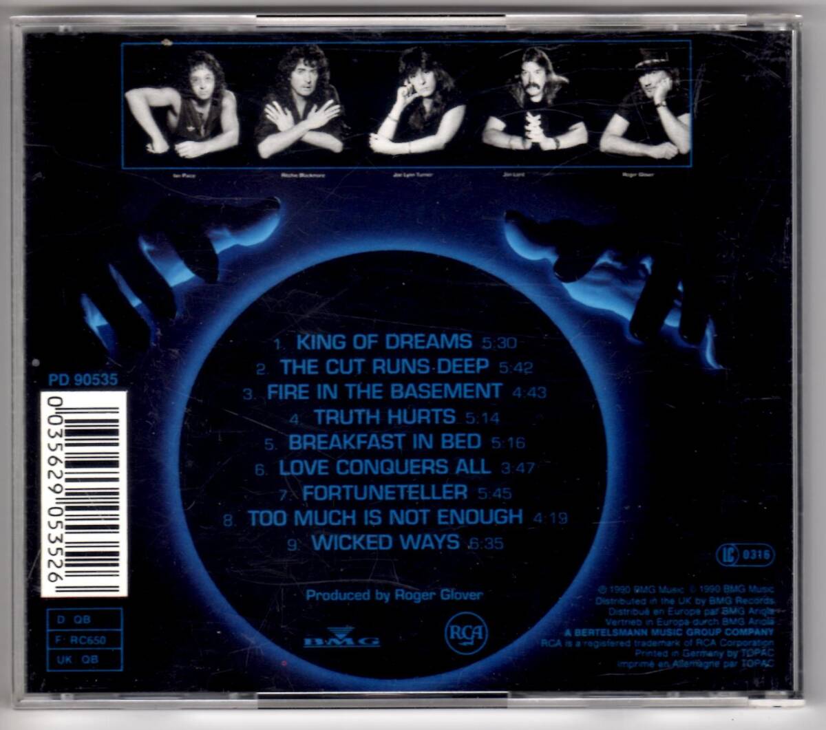 Used CD 輸入盤 ディープ・パープル Deep Purple『スレイヴス・アンド・マスターズ』- Slaves and Masters(1990年) 全9曲ドイツ盤