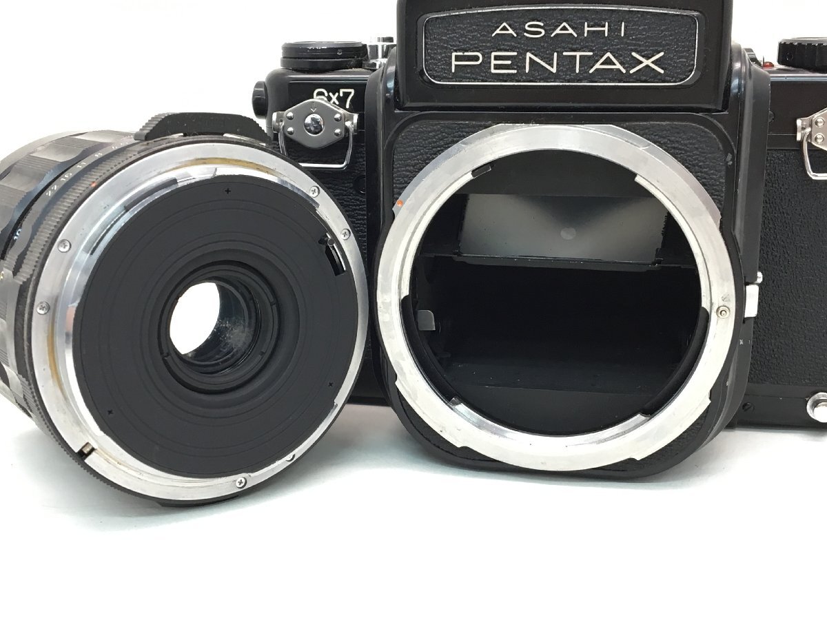 ASAHI PENTAX 6×7 / Super-Multi-Coated TAKUMAR/6×7 1:4.5/75 前期 中判カメラ ジャンク 中古【UW030306】_画像3