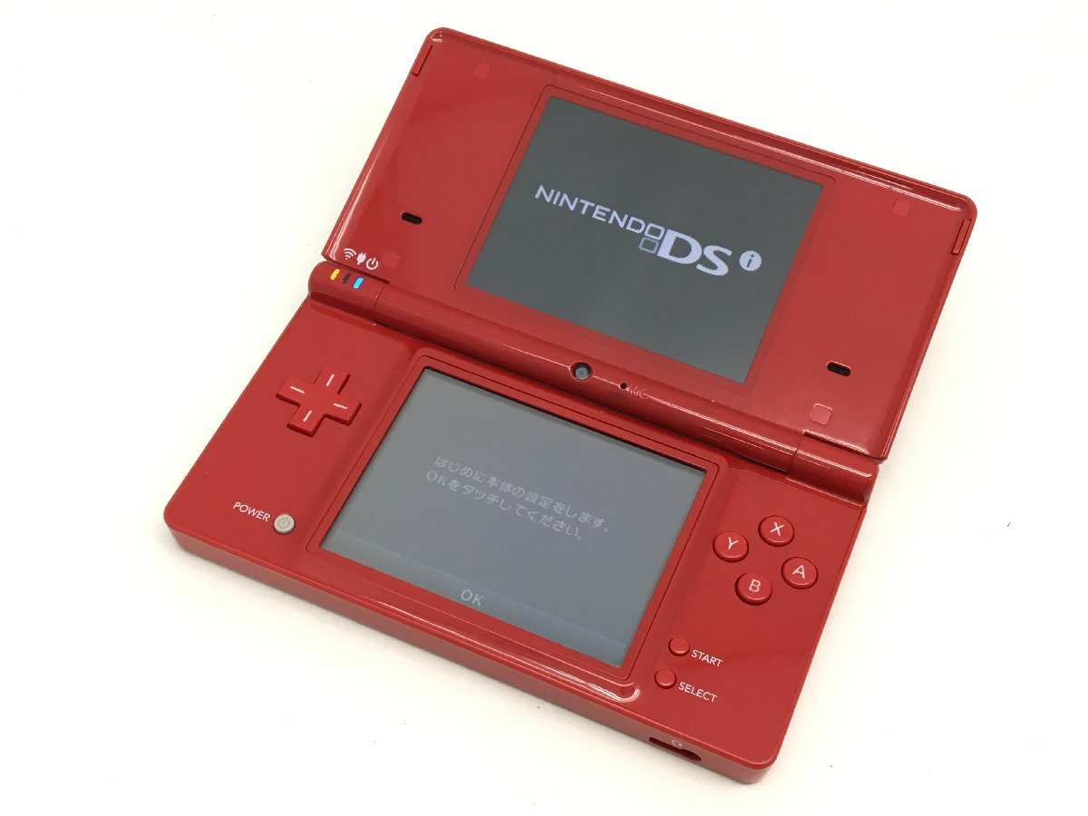 任天堂 NINTENDO DS i TWL-001 レッド 本体 通電確認 初期化済み 中古【UW030559】_画像2