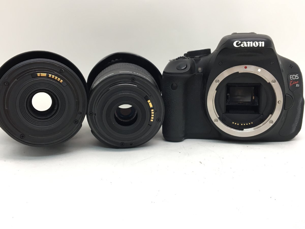 Canon EOS Kiss X5 / ZOOM LENS EF-S 18-55mm 1:3.5-5.6 IS II 他 デジタル一眼レフカメラ レンズ まとめ ジャンク 中古【UW030572】_画像3