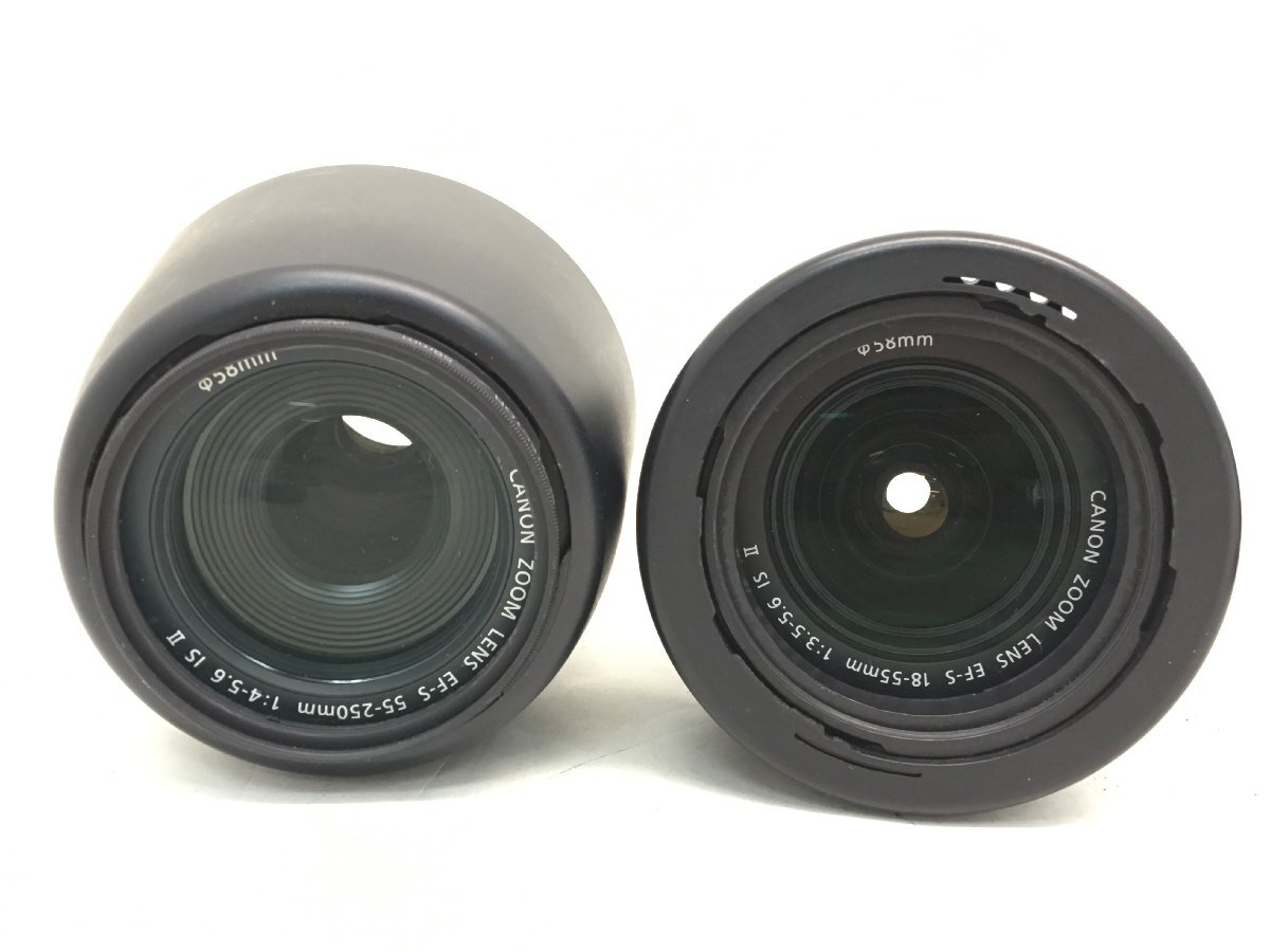 Canon EOS Kiss X5 / ZOOM LENS EF-S 18-55mm 1:3.5-5.6 IS II 他 デジタル一眼レフカメラ レンズ まとめ ジャンク 中古【UW030572】_画像2