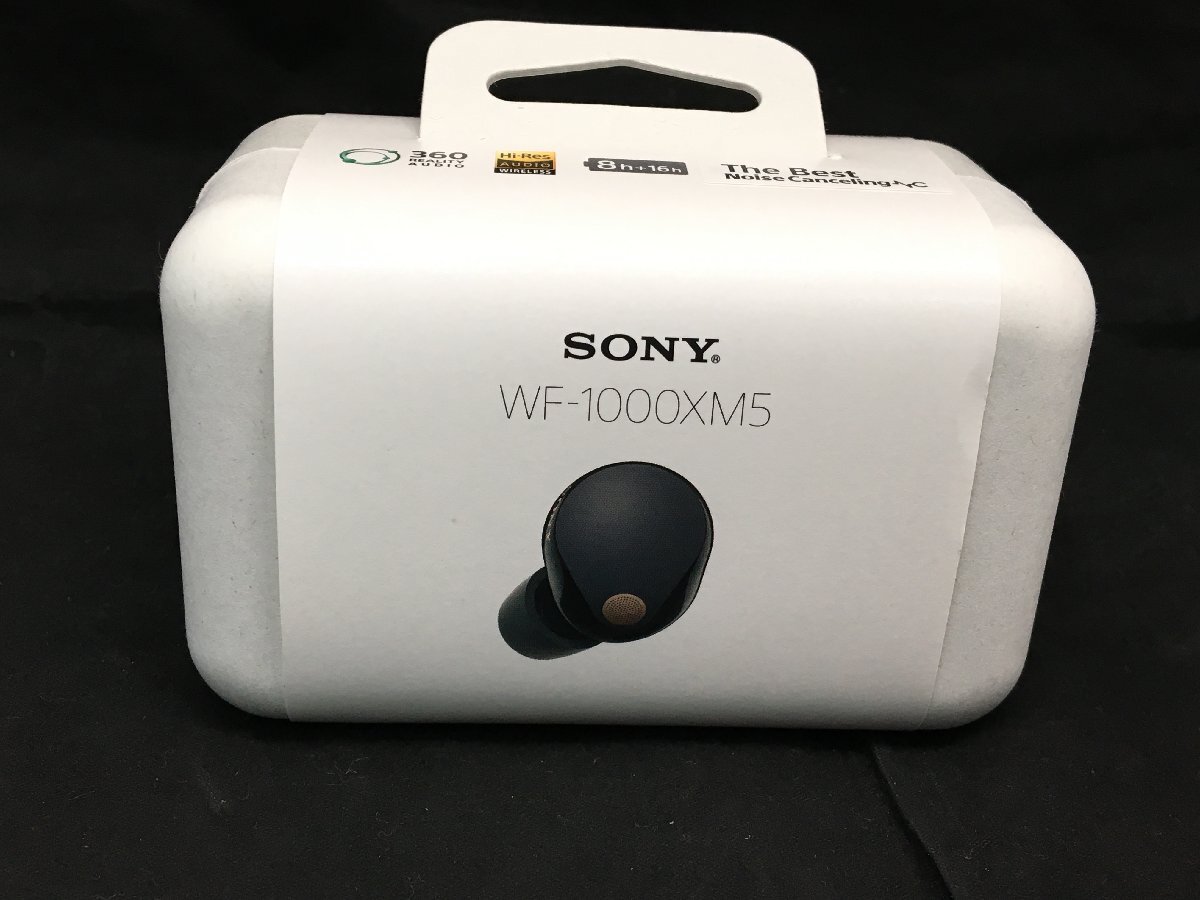 【新品・未開封】 SONY ソニー WF-1000XM5 ワイヤレス ノイズキャンセリング イヤホン ブラック 納品書付き 動作未確認 中古【MA030048】_画像1