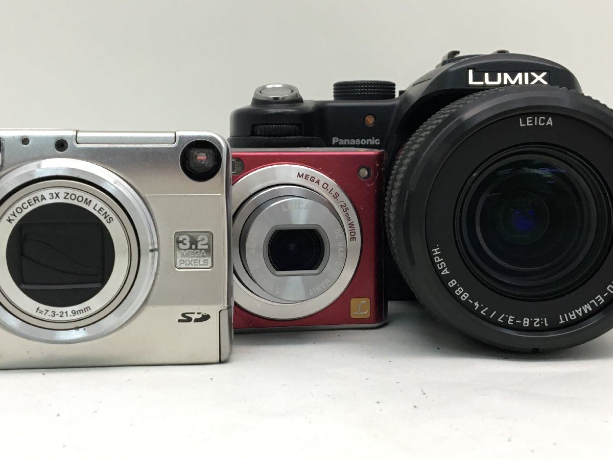 Panasonic LUMIX DMC-FZ30/DMC-FX-40/KYOCERA finecam S3L コンパクト デジタルカメラ 3点まとめ ジャンク 中古【UW030630】_画像2