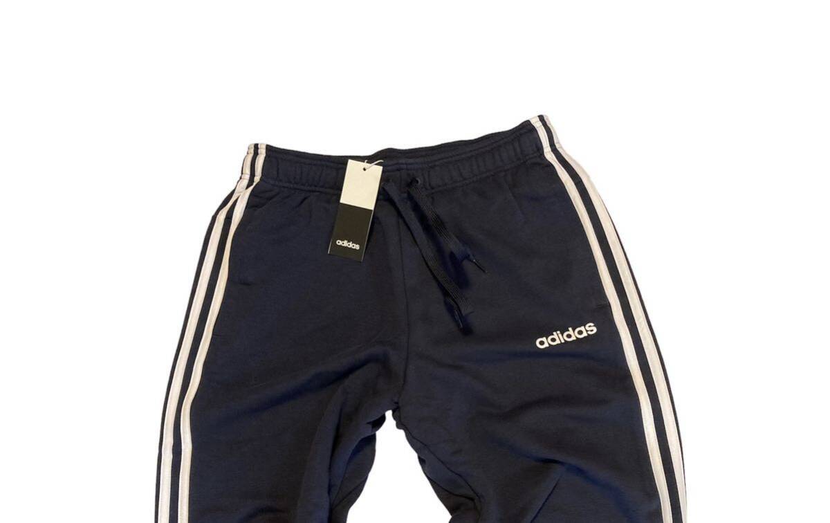 新品 正規品【adidas/アディダス】スリーストライプス スウェット テーパードパンツ◇ネイビー◆O(XL)◆_画像3