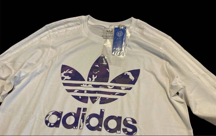 新品 正規品【adidas Originals/アディダス オリジナルス】グラフィック カモストライプ 長袖Tシャツ ロンT◆3XL◆_画像3