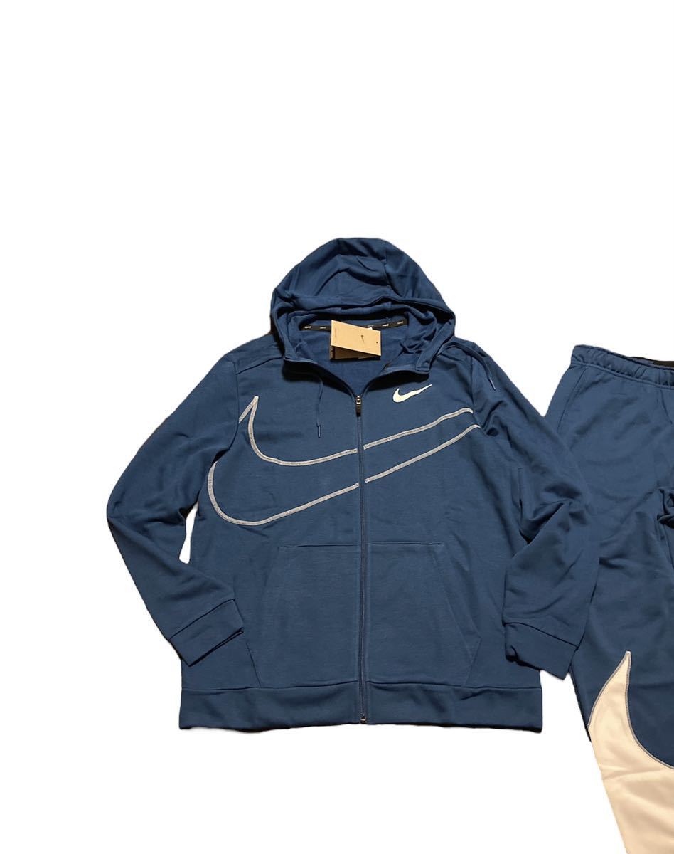 新品 正規品【NIKE/ナイキ】ナイキ パーカー＋パンツ 上下セット◆2XL◆グレイッシュブルー◆上下セット セットアップ パーカー フーディー_画像6