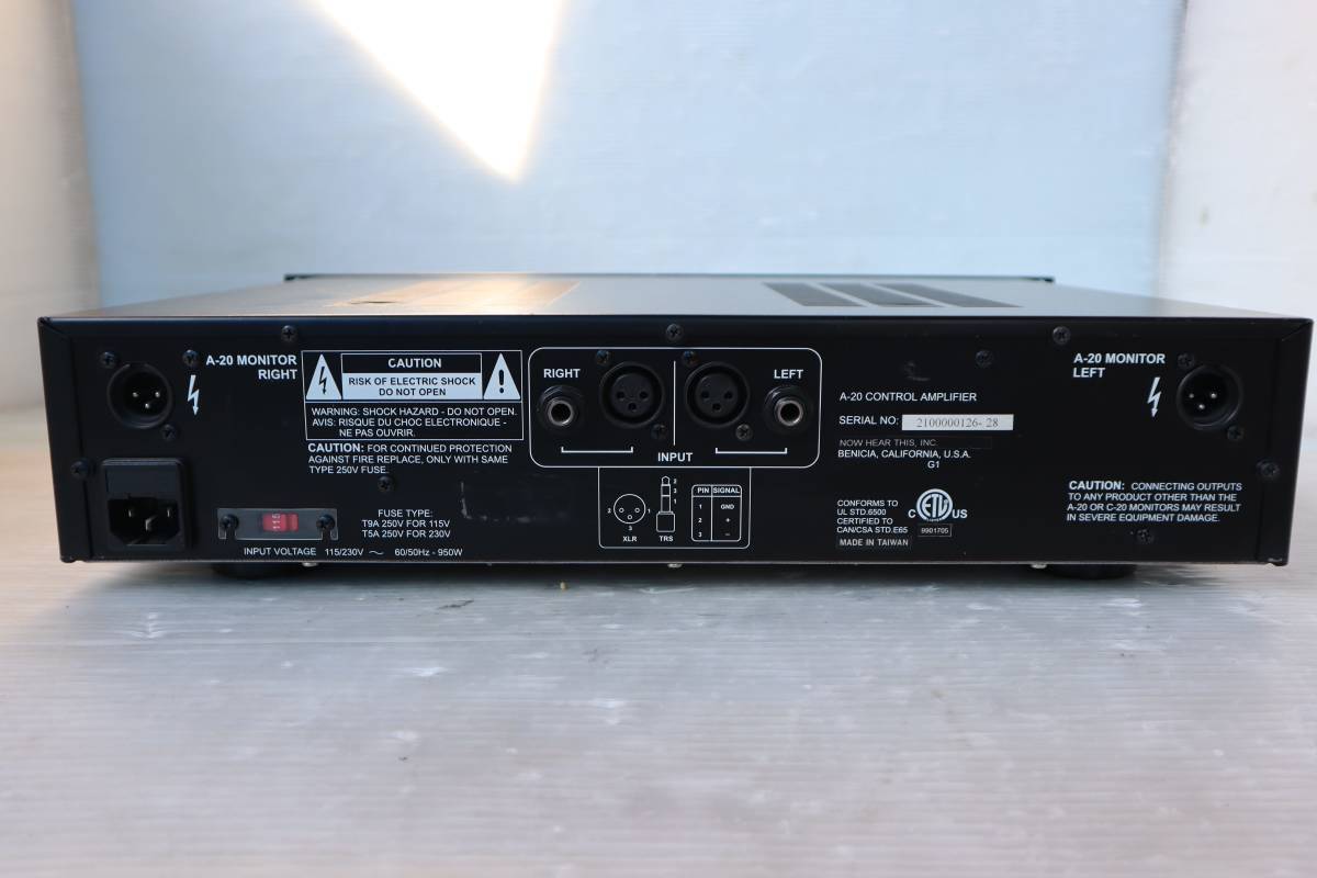 E3922 Y NHT Pro A-20 CONTROL AMPLIFIERの画像6