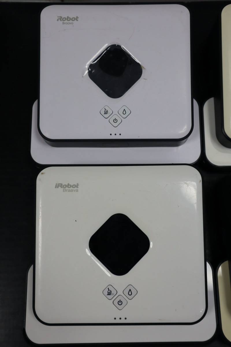 N0947 N アイロボット iRobot Braava380j お 床拭き 5個 バッテリー・充電器2個付き（充電ケーブルなし）_画像5