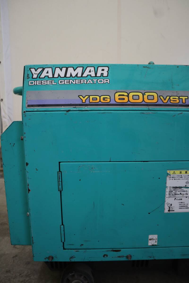 #103 Y YANMAR ヤンマー ディーゼル発電機 YDG600VST 定格出力 50Hz (Size210)_画像3