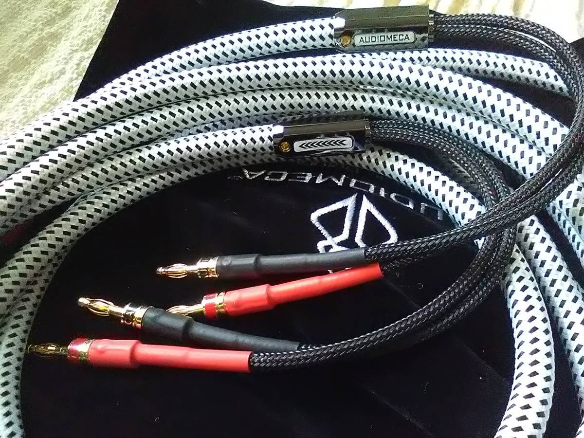 [ free shipping SP-34]Audiomeca 2023 Brand-New Reference speaker cable 3.0m pair 