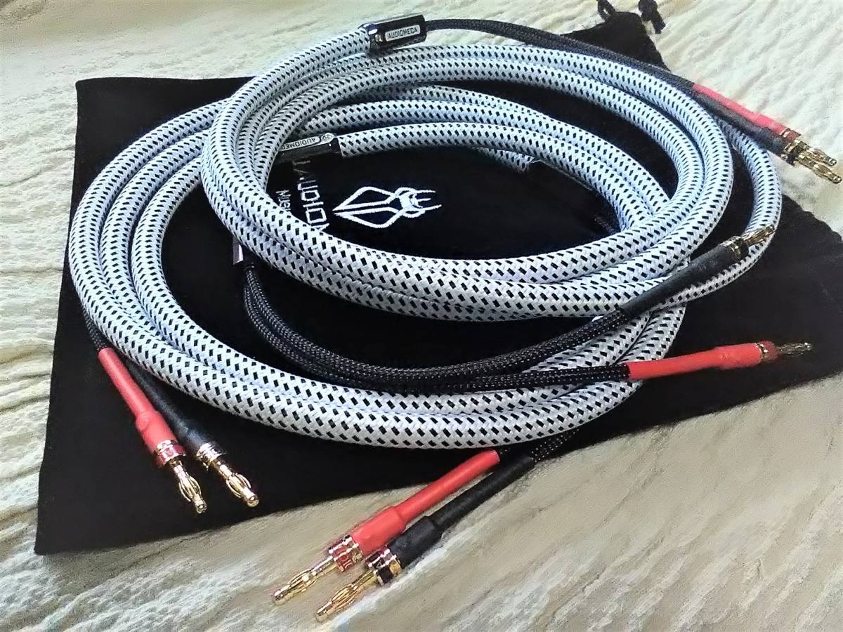 [ free shipping SP-28]Audiomeca 2023 Brand-New Reference speaker cable 2.5m pair 