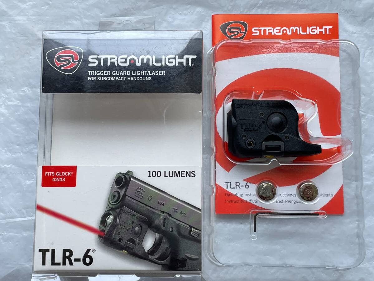 ★新品未使用！Streamlight TLR-6 GLOCK 42/43用 ウェポンライト BLKの画像1